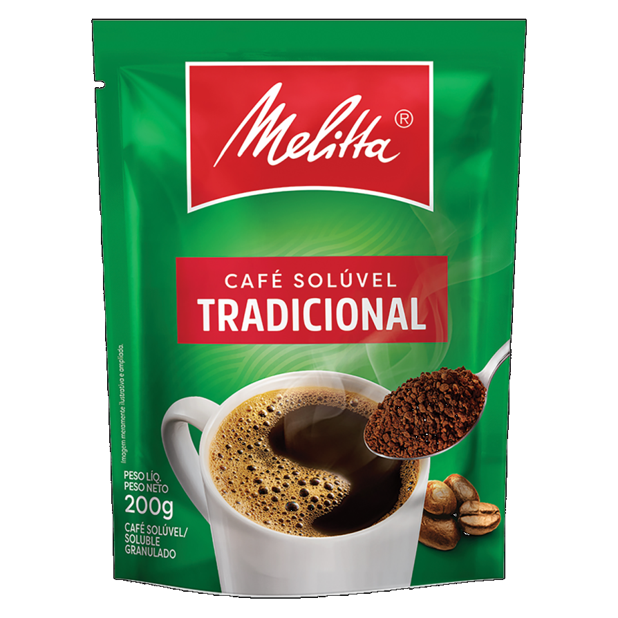 Café Solúvel Granulado Tradicional Melitta Sachê 200g