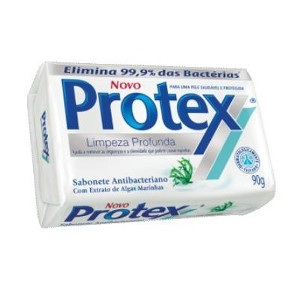 Sabonete Em Barra Antibacteriano Limpeza Profunda Protex Cartucho 90g