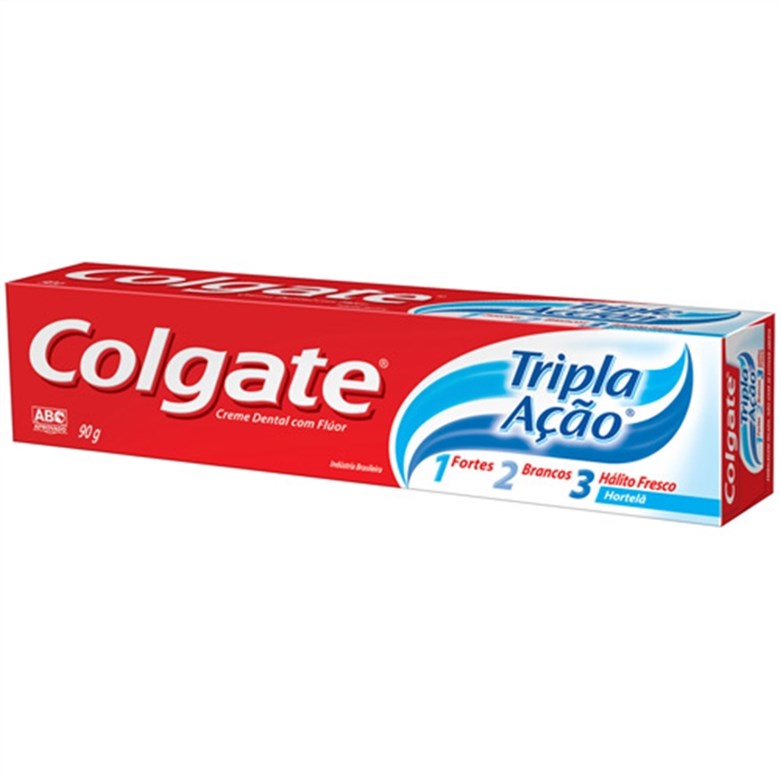 CREME DENTAL TRIPLA ACAO HORTELA 90G