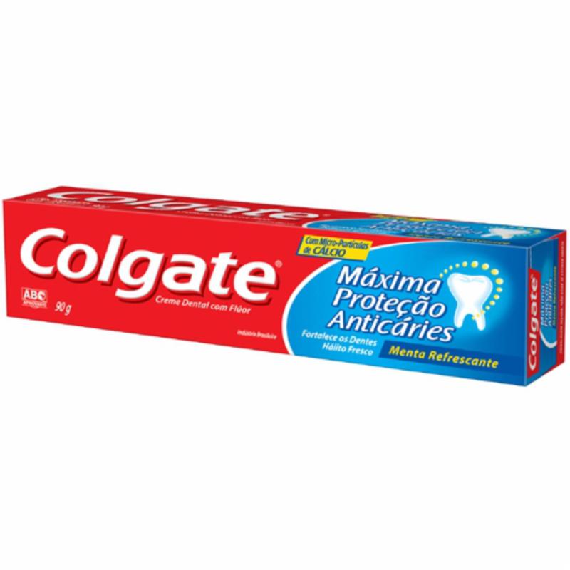 Creme Dental Máxima Proteção Anticárie Menta Refrescante Colgate Caixa 90g