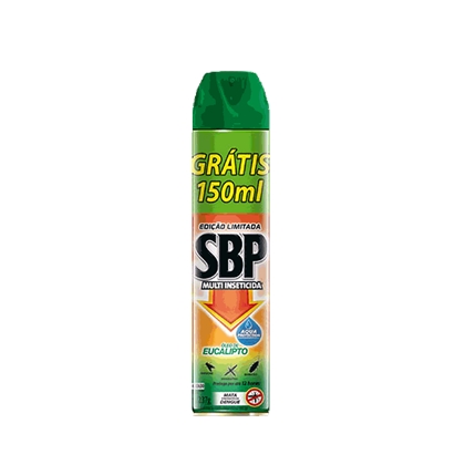 Multi Inseticida Aerossol Óleo De Eucalipto Sbp Frasco 450ml Grátis 150ml