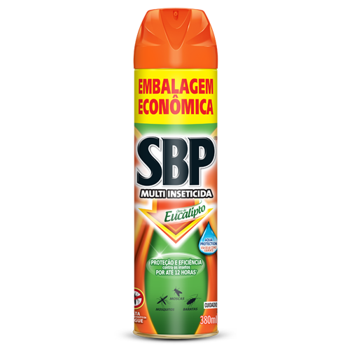 Multi Inseticida Aerossol Óleo De Eucalipto Sbp Frasco 380ml Embalagem Econômica
