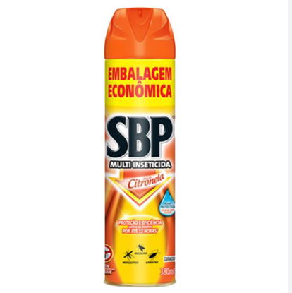Multi Inseticida Aerossol Óleo De Citronela Sbp Frasco 380ml Embalagem Econômica