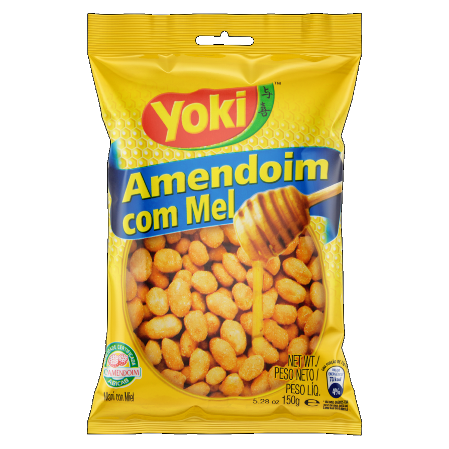 Amendoim Com Mel Yoki Pacote 150g