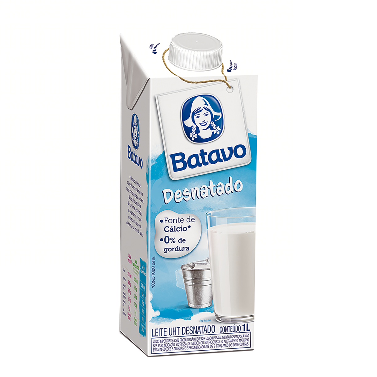 Leite Longa Vida Desnatado Batavo 1l