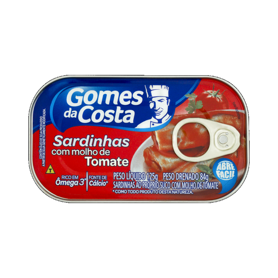 Sardinha Com Molho De Tomate Gomes Da Costa Lata 84g