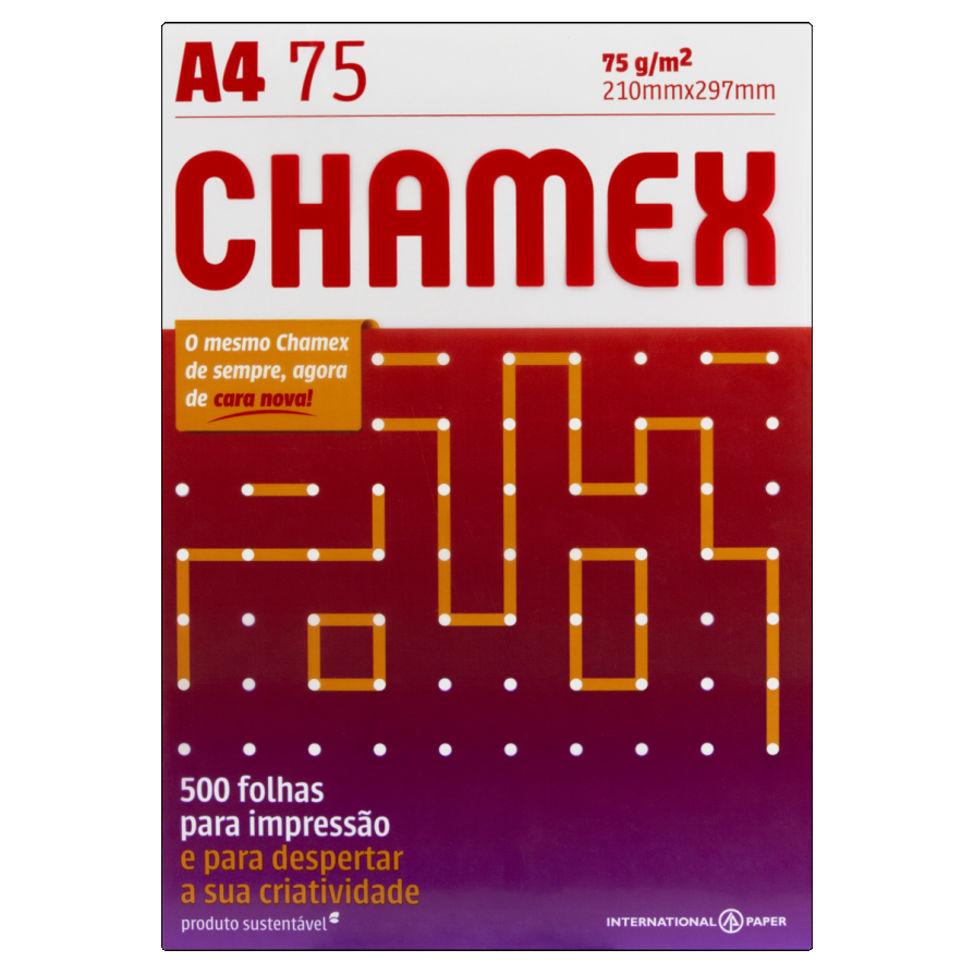 Papel Sulfite Branco Chamex A4 500 Folhas