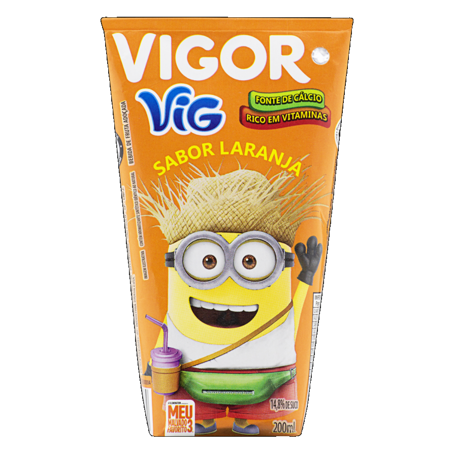Bebida Adoçada Laranja Meu Malvado Favorito 3 Vigor Vig Caixa 200ml