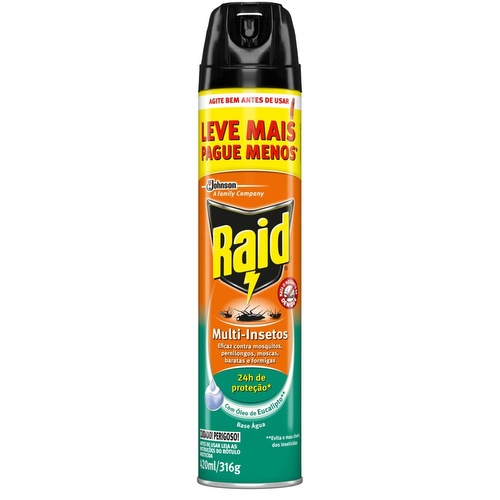 Inseticida Raid Multi Eucalipto Gts 150ml
