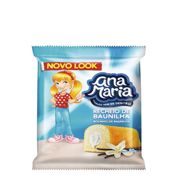 Bolinho Ana Maria Sabor Baunilha Pullman 80g
