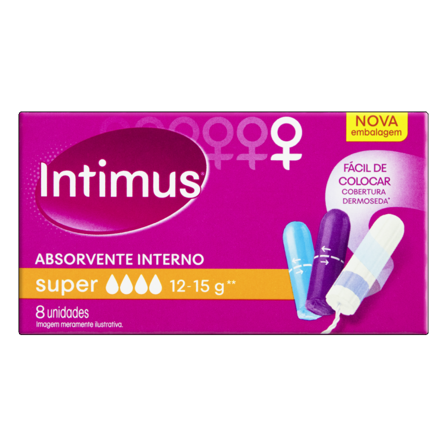 Absorvente Interno Super Intimus Caixa 8 Unidades