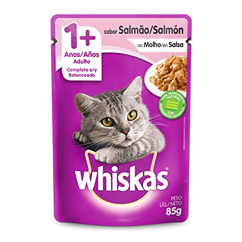 Racao Whiskas 85g Adulto Salmao Sache