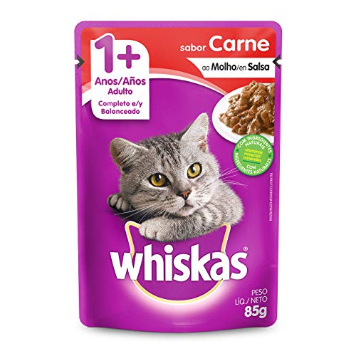Racao Whiskas 85g Adulto Carne Sache