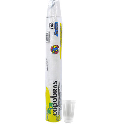 Copos Descartavael Transparente 180ml Copobras