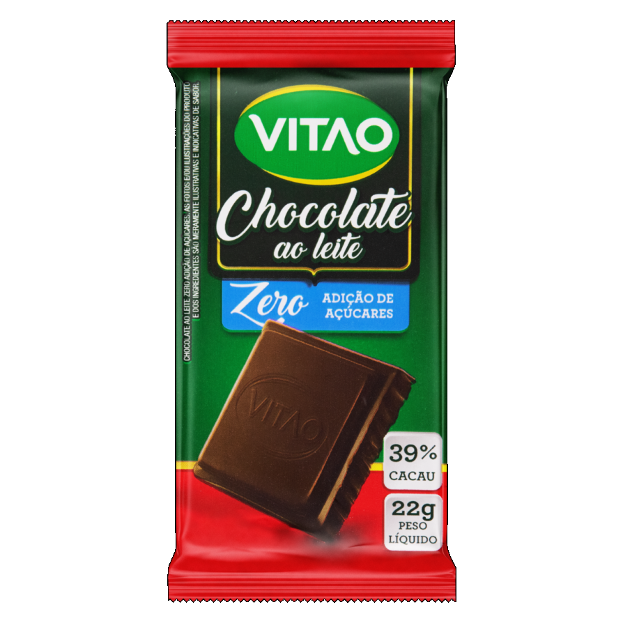 Chocolate Ao Leite 39 Cacau Vitao Pacote 22g
