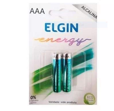 PILHA ALCALINA ELGIN AAA PALITO C/ 2 UNIDADES