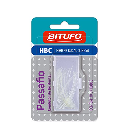 Passador De Fio Dental Bitufo Fio Way Com 30 Unidades