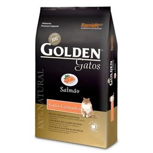 Golden Pacote Gatos Castrados Salmão Adultos