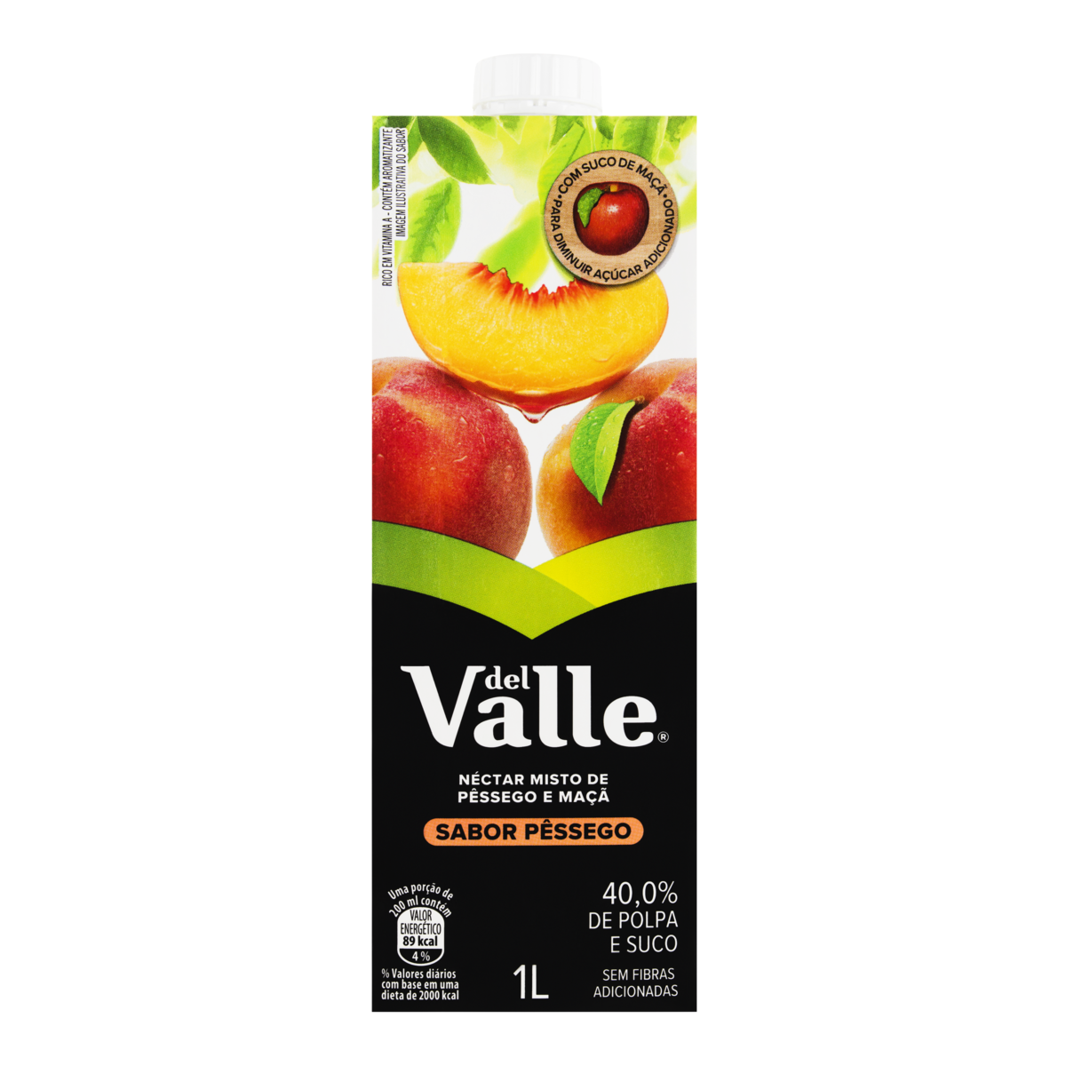SUCO DEL VALLE CAIXINHA NECTAR PESSEGO 1L