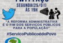 Sindjus-DF convoca categoria a mais um Twittaço contra a Reforma Administrativa nesta segunda-feira (25/01) Sindjus-DF convoca categoria a mais um Twittaço contra a Reforma Administrativa nesta segunda-feira (25/01)